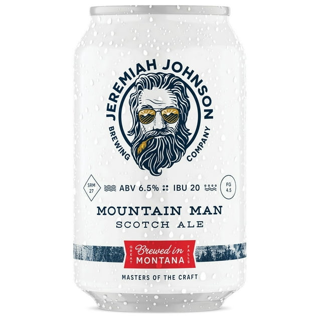 Jeremiah Johnson Brewing Co. Mountain Man Scotch Ale Beer, 12 fl. oz. can, 6 pk.