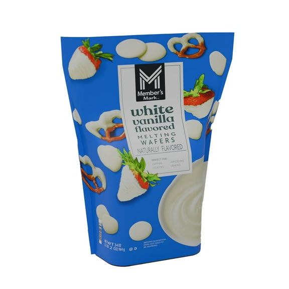 Member's Mark White Vanilla Melting Wafers, 34 oz.