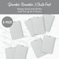 thumbnail image 3 of Bentgo Chillers 8-Pack Reusable Ice Packs, Gray, 3 of 6