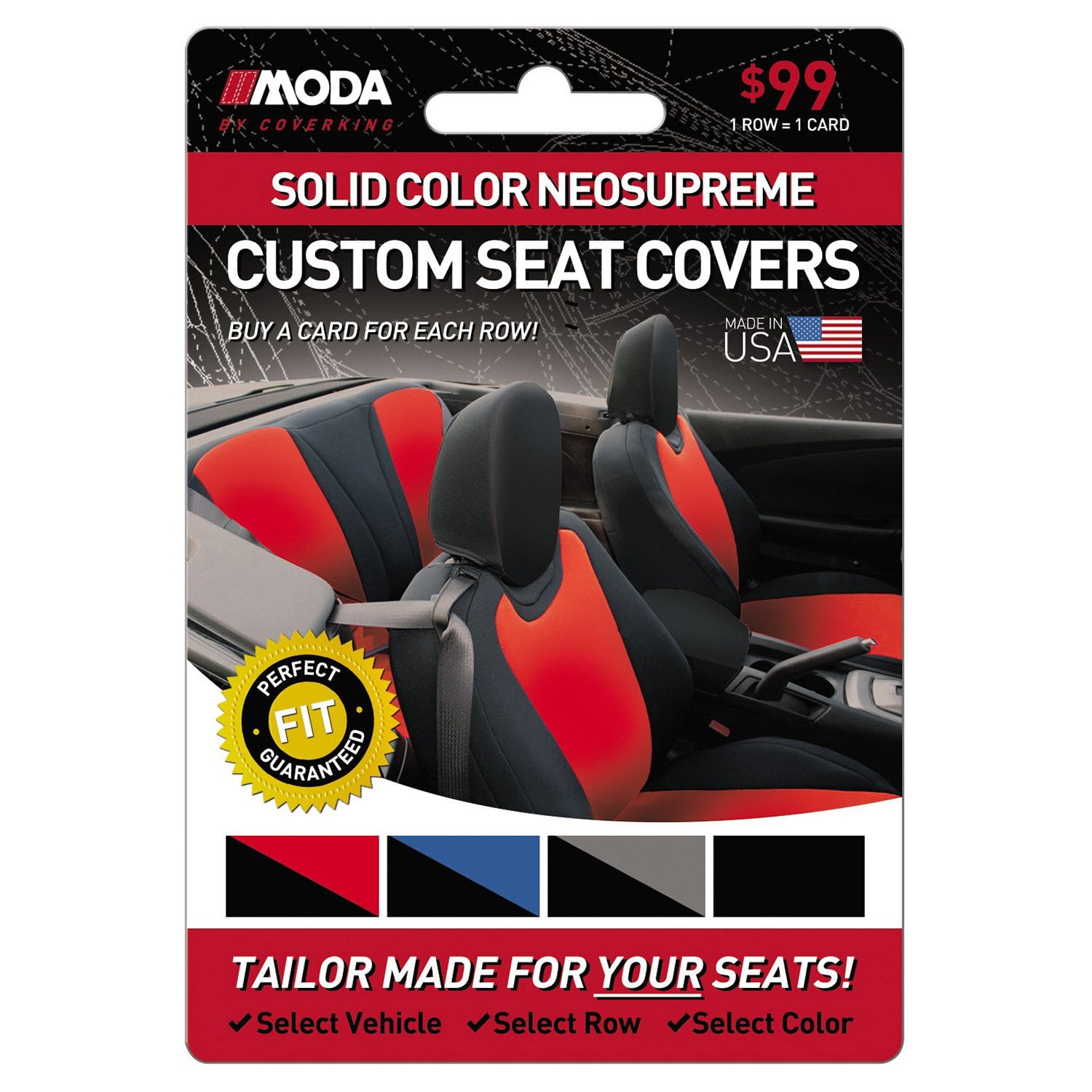 MODA Coverking Solid Color Neosupreme Custom Seat Covers $99 Gift