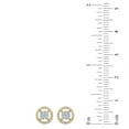 thumbnail image 3 of 0.23 CT. T.W. Diamond Halo Earrings in 14K Gold, 3 of 5