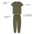 thumbnail image 10 of Dreammark Men's 2-Piece Jogger Pajama Set, 10 of 11