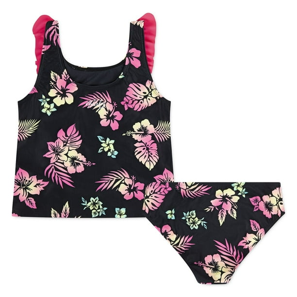 Hurley Girls 2-Piece Ruffle Tankini Swim Set - Samsclub.com