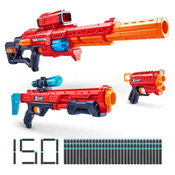 ZURU XSHOT Excel Ranger X8 & Hawk Eye & Micro Blaster Combo Pack