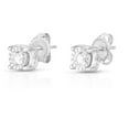 thumbnail image 5 of 0.95 CT. T.W. Round Cut Diamond Stud Earrings in 14K Gold, 5 of 7