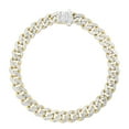 thumbnail image 1 of Miami Cuban Chain Bracelet in 14K Two-Tone Gold, 8mm, 1 of 5