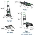 thumbnail image 10 of COSCO Folding 2-in-1 Hand Truck, 300 lb. Capacity, Multi-Position, 10 of 10