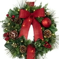thumbnail image 4 of Member's Mark Pre-Lit Decorated Three Wreath Door Hanger, 4 of 4