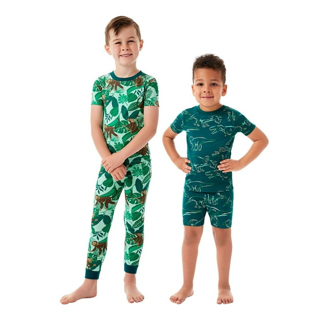 Member's Mark Boys 4-Piece Organic Cotton Pajama