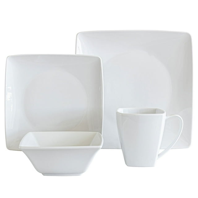 Over&back 32-Piece Squared Dinnerware Set
