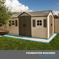 thumbnail image 2 of Lifetime 15' x 8' Outdoor Storage Shed (Dual Entry), 2 of 17