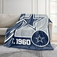 thumbnail image 2 of Logo Brands Dallas Cowboys 60"x70" Super Plush Blanket, 2 of 6