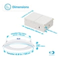 thumbnail image 6 of 4 In & 6 in 5CCT Selectable 9W 750 LM Slim LED Light Downlight Kit 12 Pack, 6 of 9