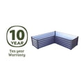 thumbnail image 8 of The Organic Garden Co Hakea 4.9' x 4.9' x 1.3' Metal L Shape Garden Bed, 8 of 9
