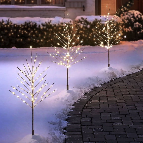 Member's Mark Twinkle Branch Pathway Lights, Set of 3