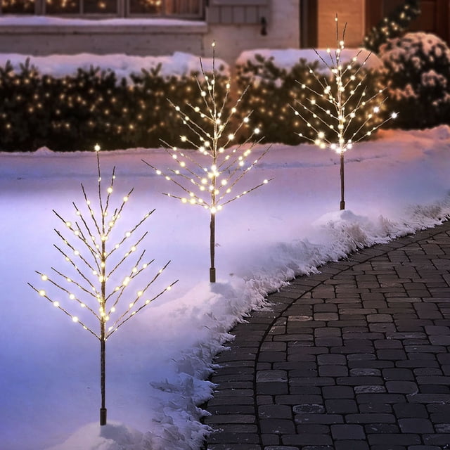 Member's Mark Twinkle Branch Pathway Lights, Set of 3