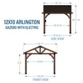 thumbnail image 9 of Backyard Discovery 12' x 10' Brookdale Gazebo with PowerPort, 9 of 9