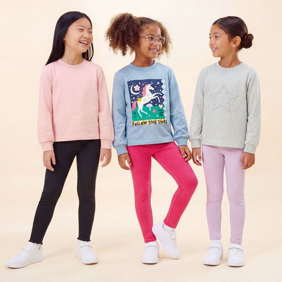 Member's Mark Girls 3-Pack Long Sleeve