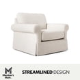 thumbnail image 7 of Member's Mark Brinkley Linen Rolled Arm Skirted Chair, 7 of 8