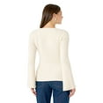 thumbnail image 3 of Edited by Hunter McGrady Women's Pearl Trim Sweater, 3 of 10