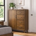 thumbnail image 1 of Zuma 4-Drawer or 5-Drawer Chest in Walnut, 1 of 11