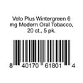 thumbnail image 1 of Velo Plus Wintergreen 6 mg Modern Oral Tobacco, 20 ct., 5 pk., 1 of 1