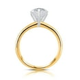 thumbnail image 3 of Lab Created Pear Cut Solitaire Diamond Ring In 18K Gold, 3 of 7