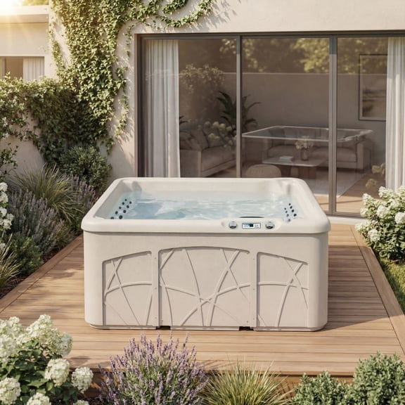 Lifesmart LS350DX 5-Person 28-Jet 110v Plug and Play Spa with Ozonator