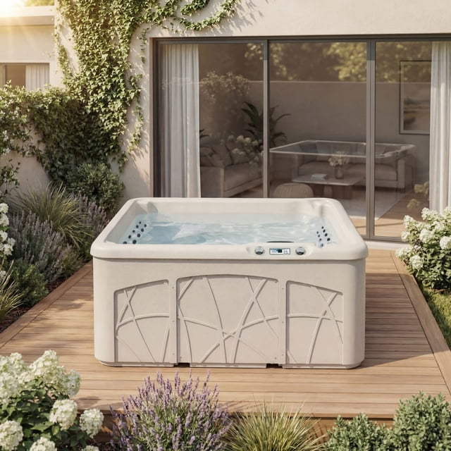 Lifesmart LS350DX 5-Person 28-Jet 110v Plug and Play Spa with Ozonator