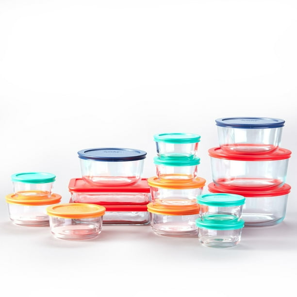 Pyrex Simply Store 30-Piece Glass Food Storage Containers
