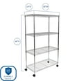 thumbnail image 2 of Seville Classics 4-Tier Steel Shelving, 30" x 14" x 49.5" H, 2 of 9
