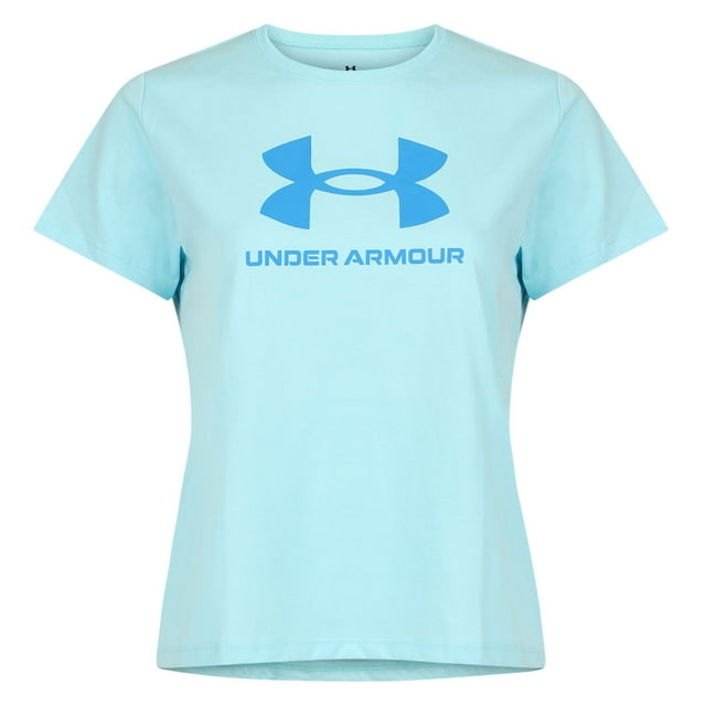 Under Armour Girls Big Logo Short Sleeve Tee