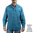 thumbnail image 6 of Habit Men's Long Sleeve 50+ UPF Fishing Shirt, 6 of 9