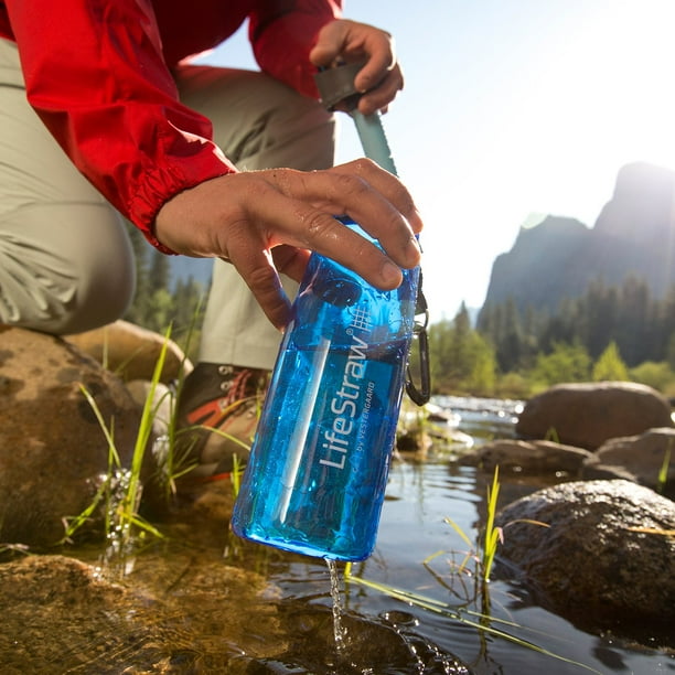 Gourde filtre à eau Lifestraw Go 650 ml Moody Blue - www