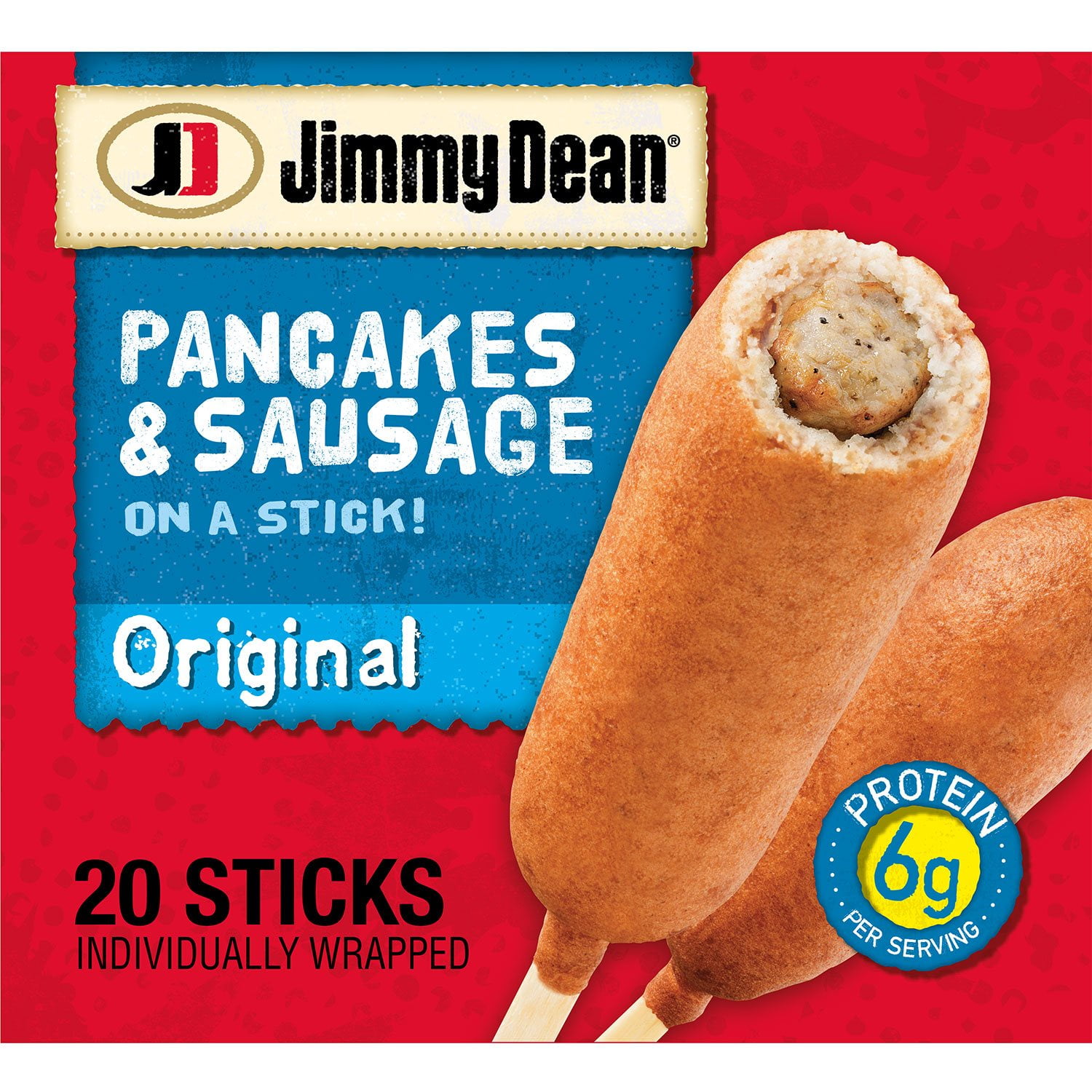 Jimmy Dean Original Pancake and Sausage on a Stick, Frozen, 20 ct