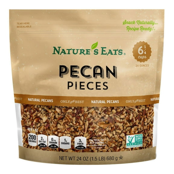 Nature's Eats Pecan Pieces, 24 oz.
