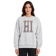 thumbnail image 1 of State of Mine Women's Camo Letters State Sweatshirt, 1 of 6