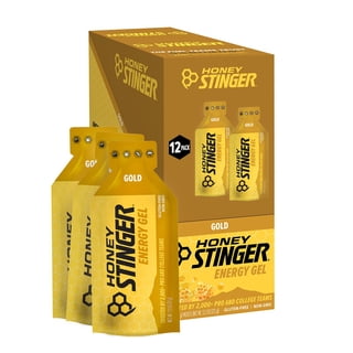 Honey Stinger Organic Energy Gel, Gold Gel, Caffeine Free Healthy Snack, 1.1 oz., 12 pk.