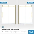 thumbnail image 3 of OVE Decors Bel 60" W x 78-3/4" H Frameless Soft-Close Sliding Shower Door, 3 of 9