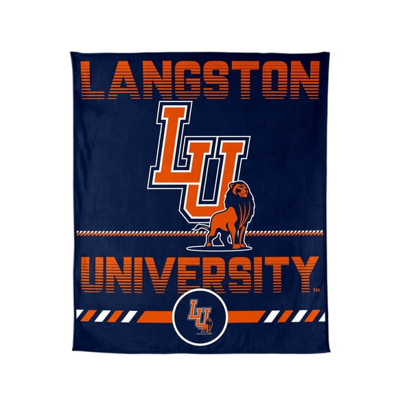 Logo Brands Langston University Lions 60"x70" Super Plush Blanket