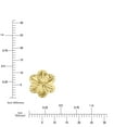 thumbnail image 5 of Diamond Cut Flower Stud Earrings in 14K Gold, 5 of 5