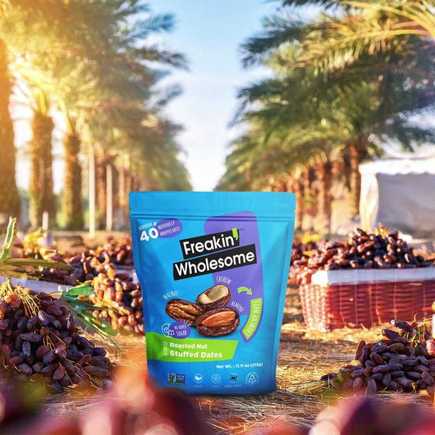 ナッツ　Man Freakin' Wholesome Assorted Nut Filled Dates, 11.11 oz. - Samsclub.com