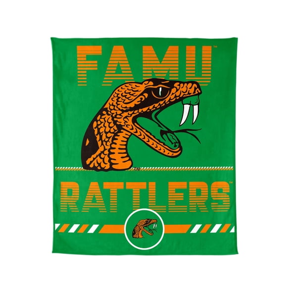 Logo Brands Florida A&M Rattlers 60"x70" Super Plush Blanket