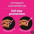 thumbnail image 5 of U by Kotex Click for your Perfect Fit Compact Tampons, Unscented - Various Sizes, 30 ct., 5 of 8