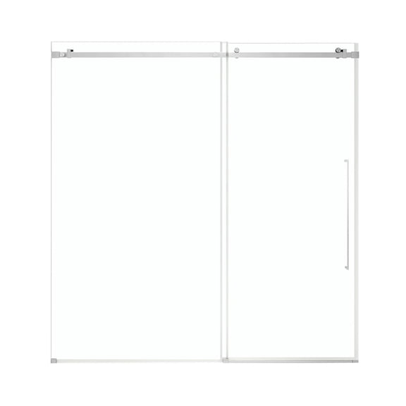 OVE Decors Selby 67-1/2"-72"W x 74"H Frameless Sliding Shower Door with Clear Glass