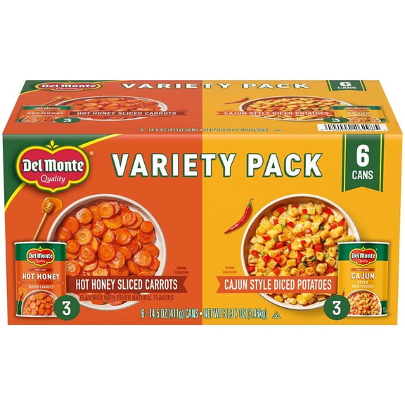 Del Monte Bold Vegetable Variety Pack, 14.5 oz., 6 pk.