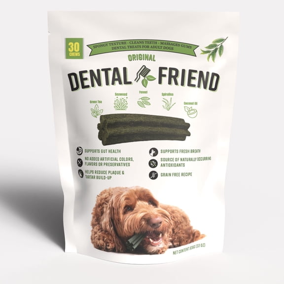 Dental Friend, Dental Sponge Treat For Adult Dogs, 30 ct., 33 oz.