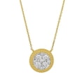 thumbnail image 2 of 0.50 C.T. TW Round Cut Beaded Bezel Diamond Necklace in 14K Gold, 2 of 8