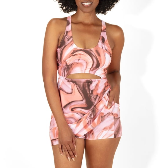 Outdoor Voices Scoop Neck Cutout Swim Dress