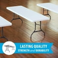 thumbnail image 9 of Lifetime Combo - 4 8' Commercial Grade Non-Nesting Folding Tables and 32 Folding Chairs, White Granite, 9 of 16